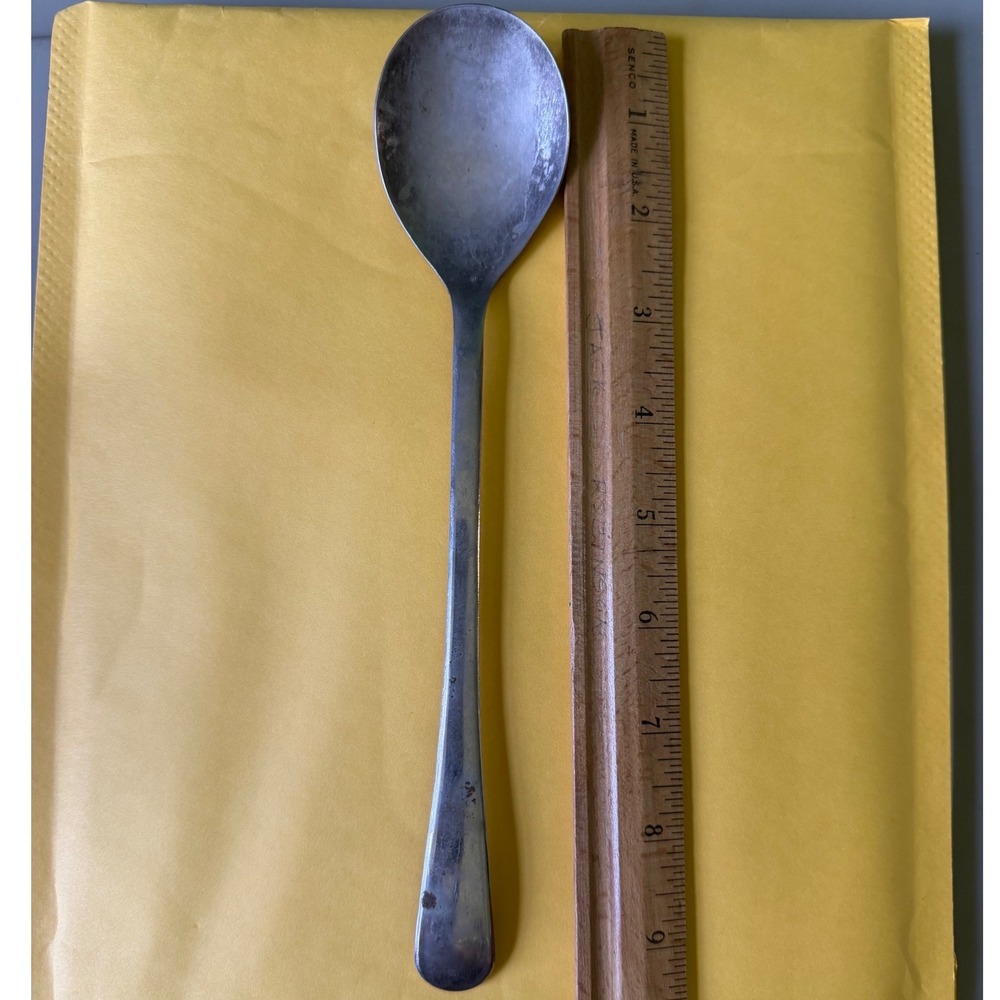 Iced Tea Spoon Unisex 9.25in Silver Fair Italy Silverplated Long Handle